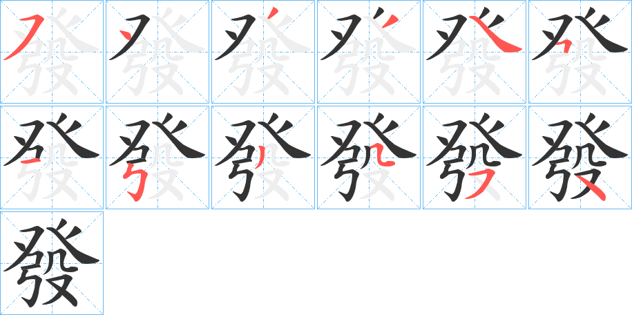 发怎么组词和拼音怎么写