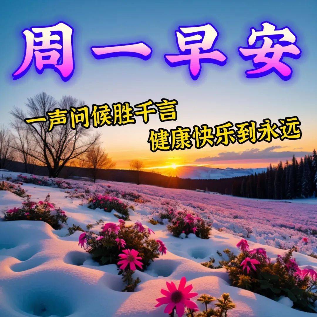 周一问候语简短100句