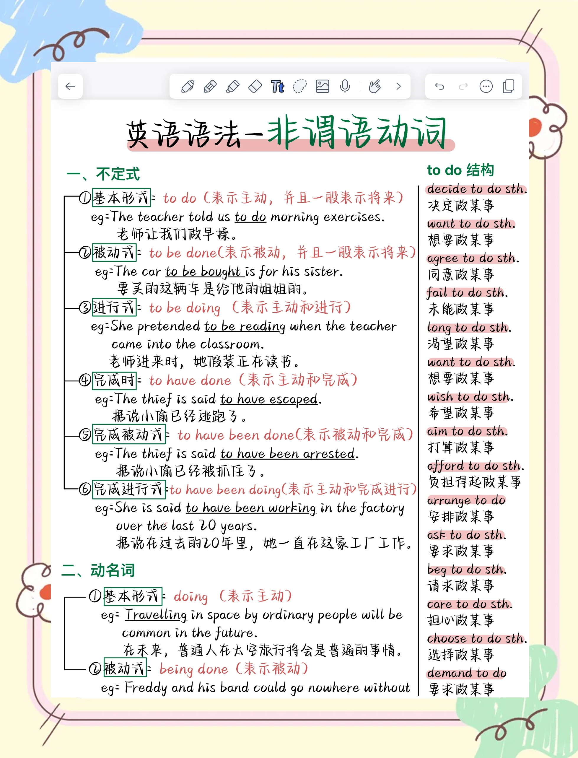 谓语动词是什么有哪些英语